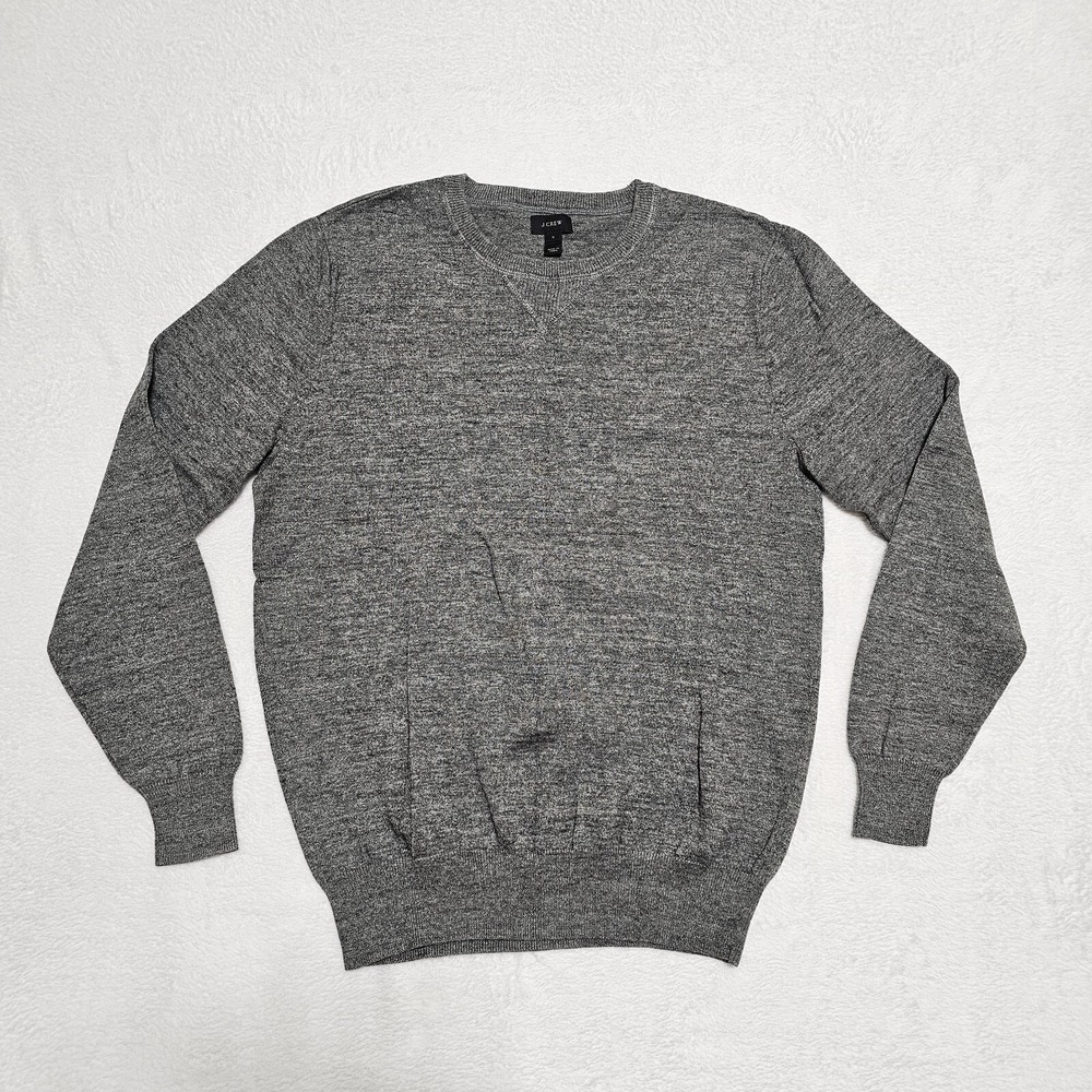 J. Crew Men’s Heather Gray Crewneck Sweater